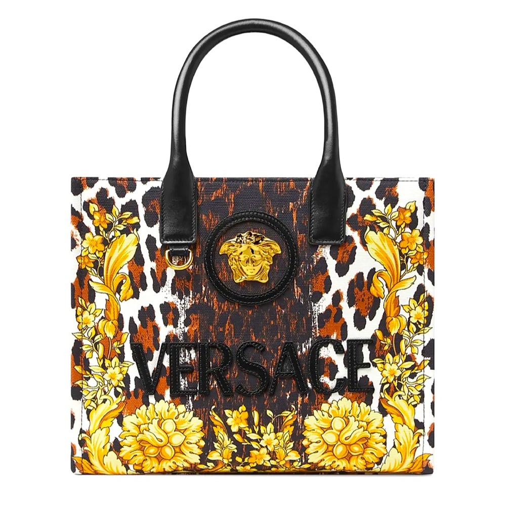 Versace Small La Medusa Wild
Barocco Cotton Tote Bag